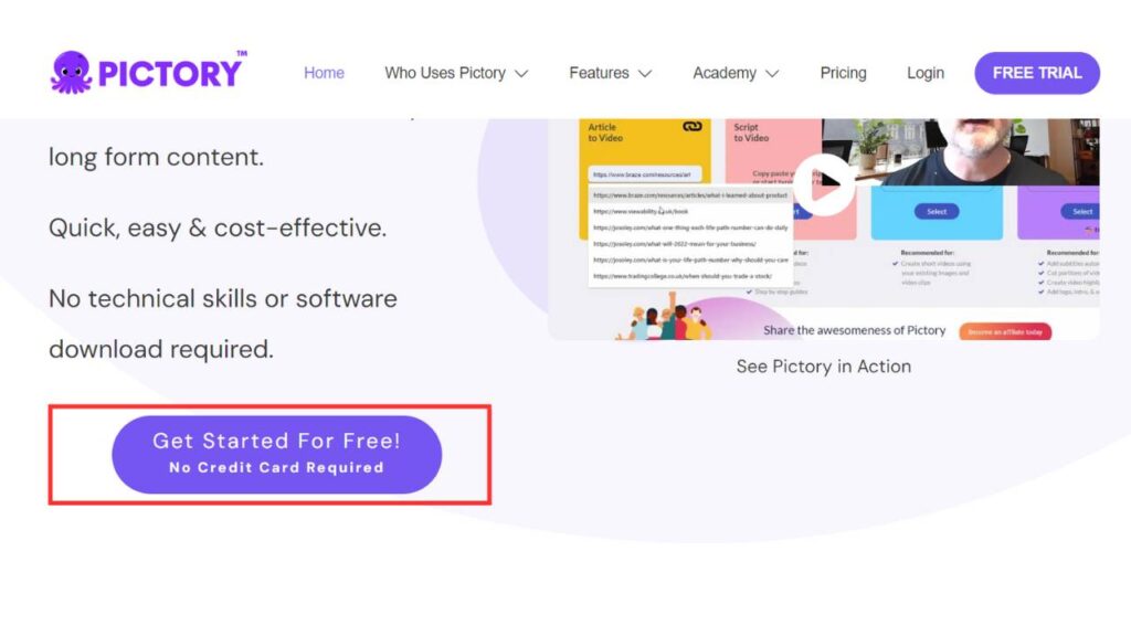 Pictory AI Free Trial - No Credit Card Required 3 Pictory AI Free Trial