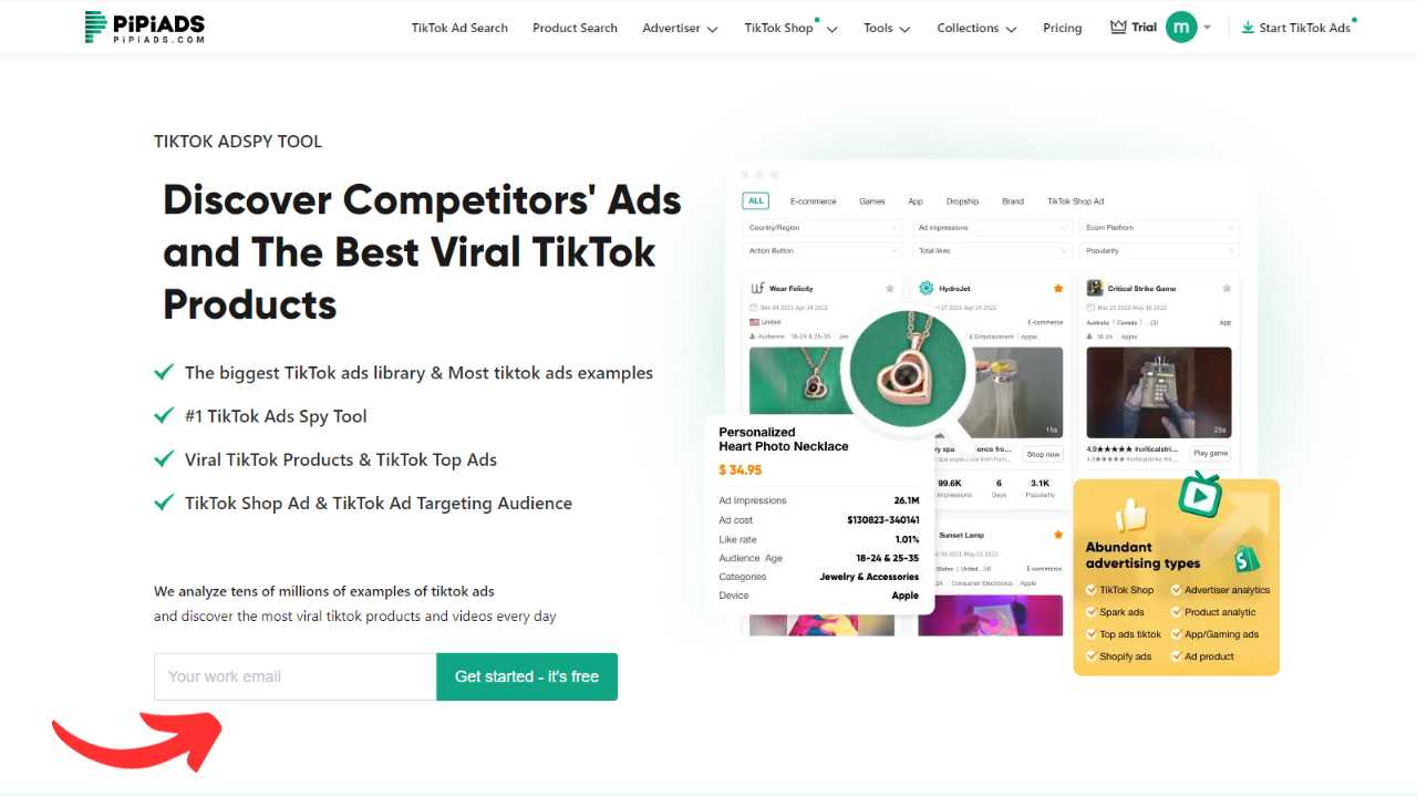 PiPiADS Free Trial - No Credit Card Required 3 pipiads free trial