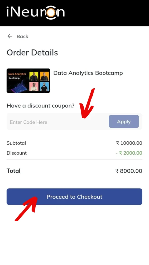 iNeuron Coupon Code - Save Up To 50% 7 iNeuron Coupon Code Sign up billing